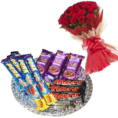 "Rakhi Thali - RT-2330 A -code 004 - Click here to View more details about this Product